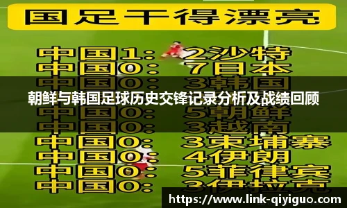 朝鲜与韩国足球历史交锋记录分析及战绩回顾